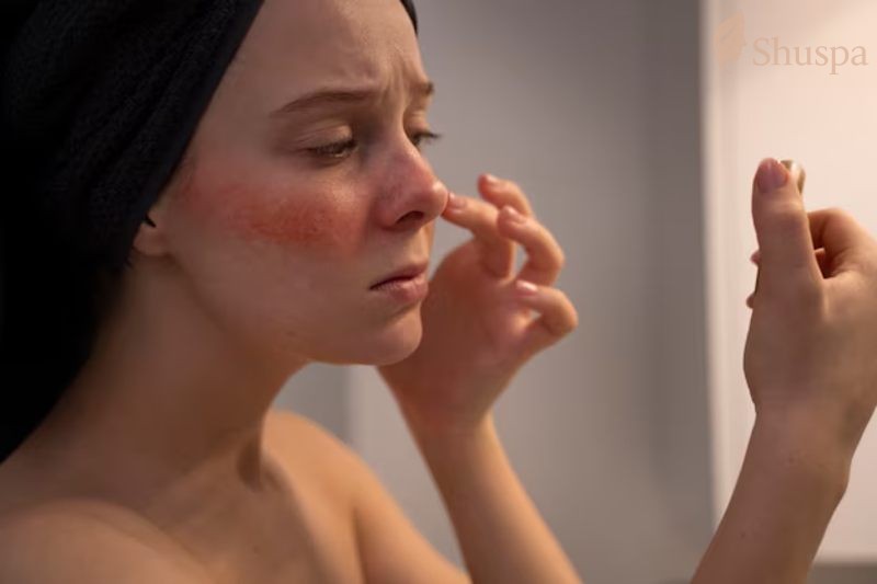 Đỏ da và bỏng rát là hiện tượng sau khi peel da thường thấy